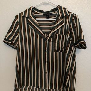 forever 21 vintage green button down